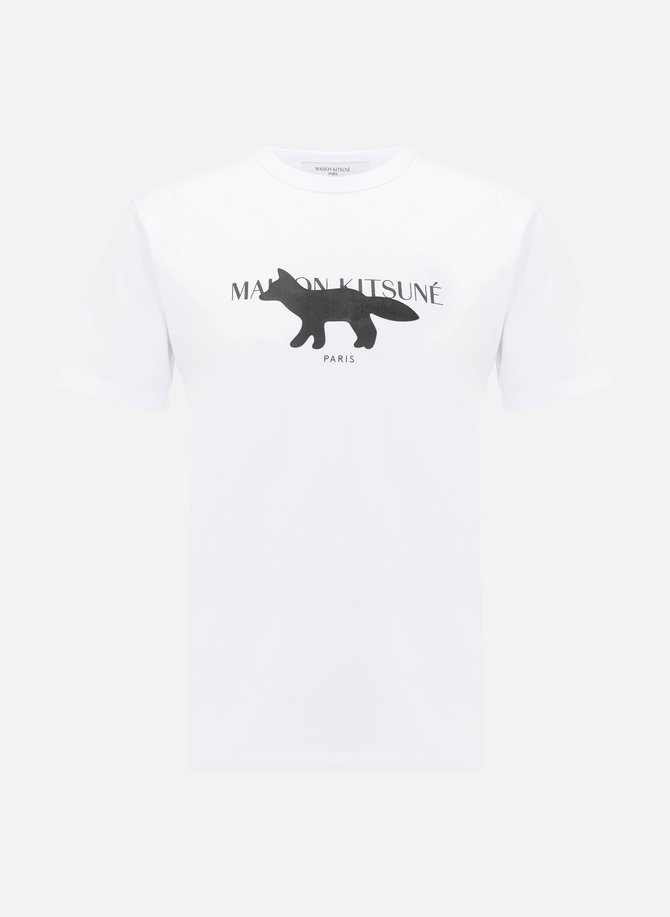 T-shirt Fox Stamp en coton MAISON KITSUNÉ