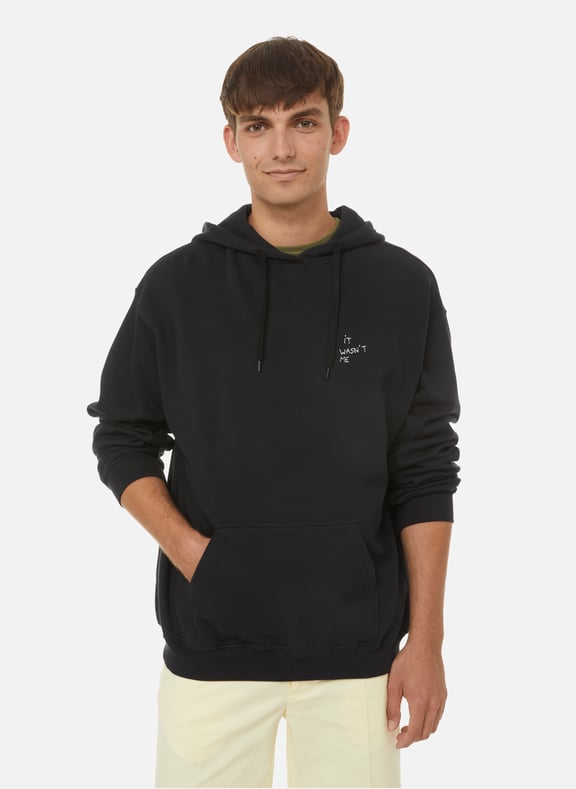 Hoodie Réaumur It wan't me en coton Noir by MAISON LABICHE MAISON LABICHE Hoodie Réaumur It wan't me en coton Noir