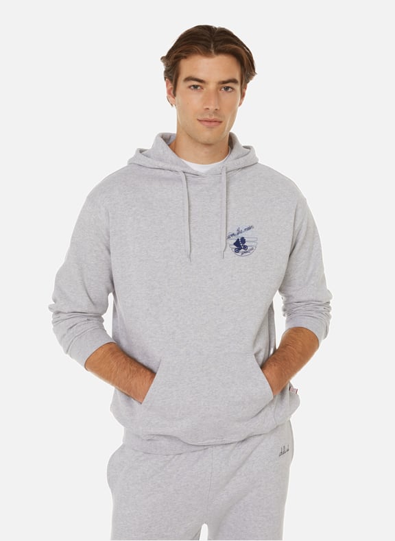 Hoodie Réaumur Over the Moon en coton organique Gris by MAISON LABICHE MAISON LABICHE Hoodie Réaumur Over the Moon en coton organique Gris