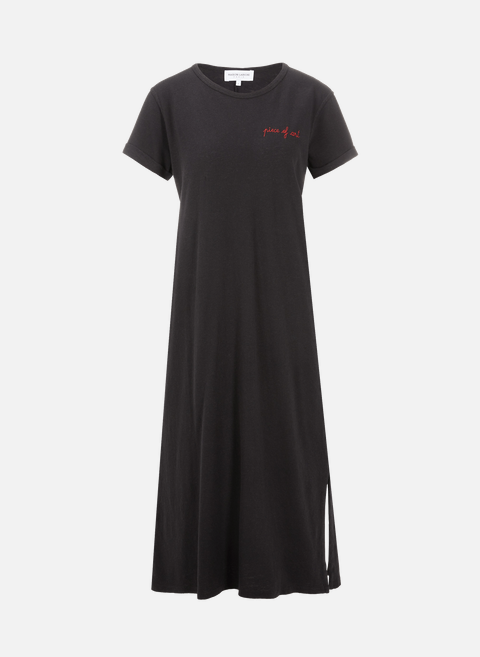 فستان dallery قطعة فنية متوسط ​​الطول من القطن والكتان blackmaison labiche 