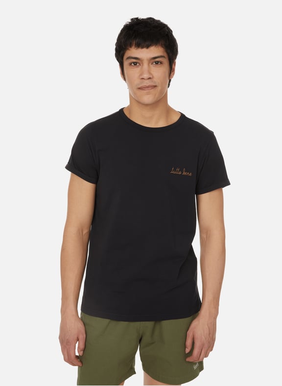 T-shirt Poitou tutto bene en coton Noir by MAISON LABICHE MAISON LABICHE T-shirt Poitou tutto bene en coton Noir