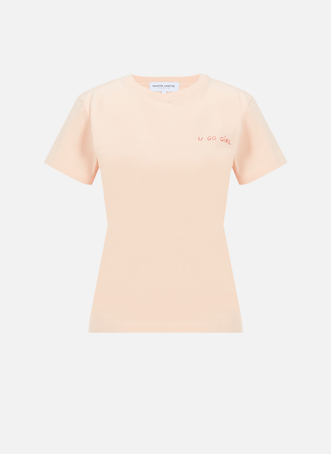 Saint Mich U Go Girl T-Shirt aus Bio-Baumwolle OrangeMAISON LABICHE 