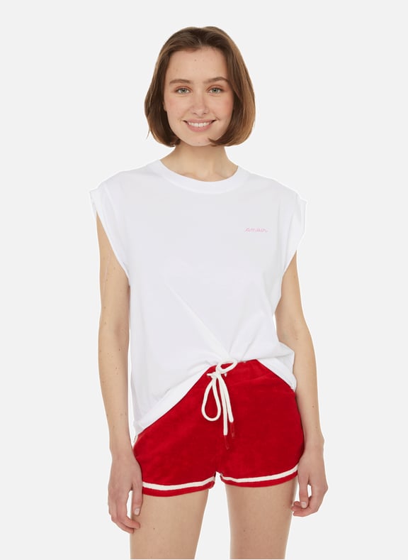 T-shirt Sedaine Amour en coton Blanc by MAISON LABICHE MAISON LABICHE T-shirt Sedaine Amour en coton Blanc