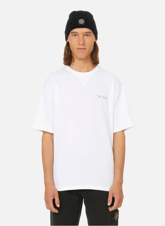 T-shirt Victoire The Dude en coton biologique Blanc by MAISON LABICHE MAISON LABICHE T-shirt Victoire The Dude en coton biologique Blanc