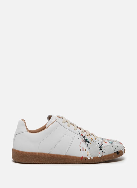 Baskets en daim Blanc by MAISON MARGIELA MAISON MARGIELA Baskets en daim Blanc