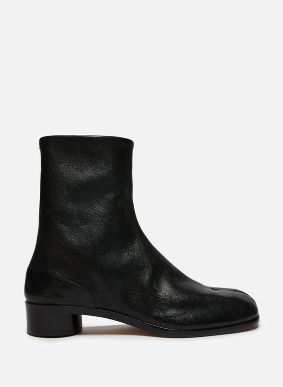 Bottines Tabi en cuir de veau Noir by MAISON MARGIELA MAISON MARGIELA Bottines Tabi en cuir de veau Noir