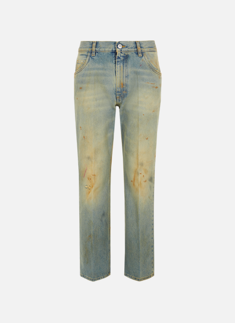 Jeans mit Distressed-Effekt BlauMAISON MARGIELA 