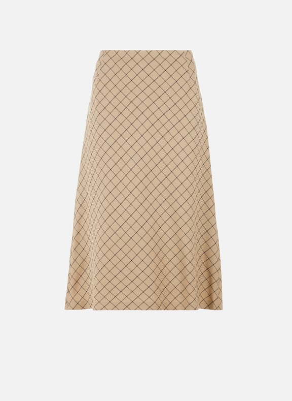 Jupe midi top a carreaux