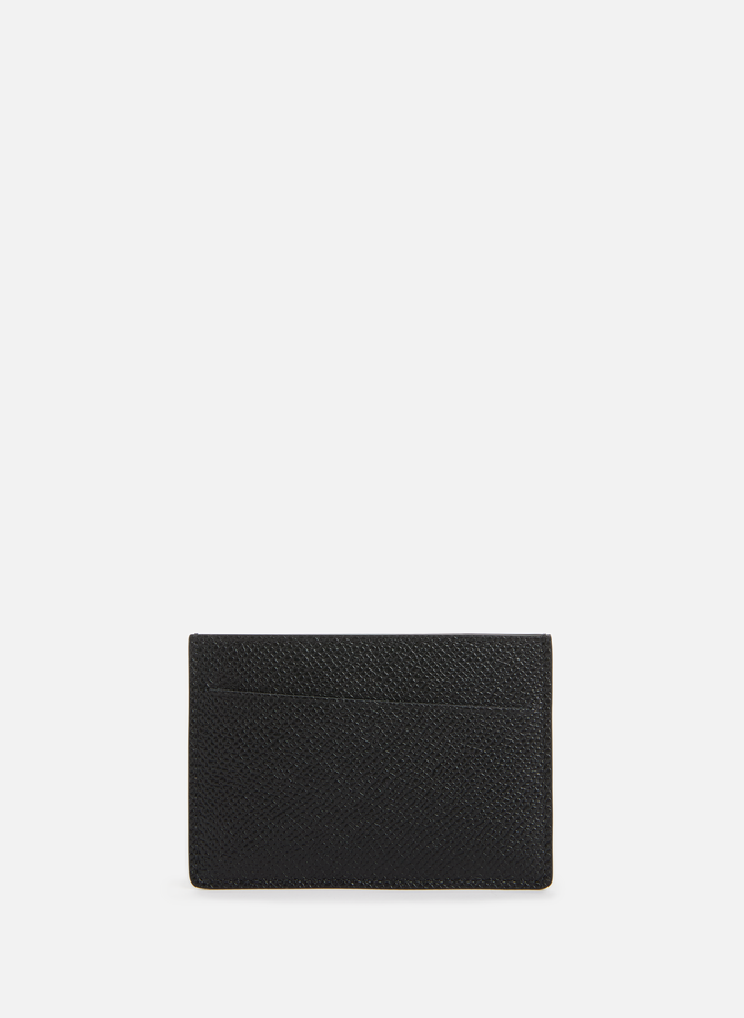 MAISON MARGIELA smooth and grained leather card holder