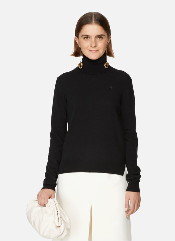 Pull col roulé en laine Noir by MAISON MARGIELA MAISON MARGIELA Pull col roulé en laine Noir