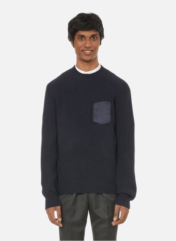 Pull en alpaga mélangé Bleu by MAISON MARGIELA MAISON MARGIELA Pull en alpaga mélangé Bleu