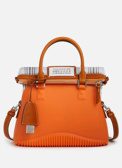 5AC bi-material handbag OrangeMAISON MARGIELA 