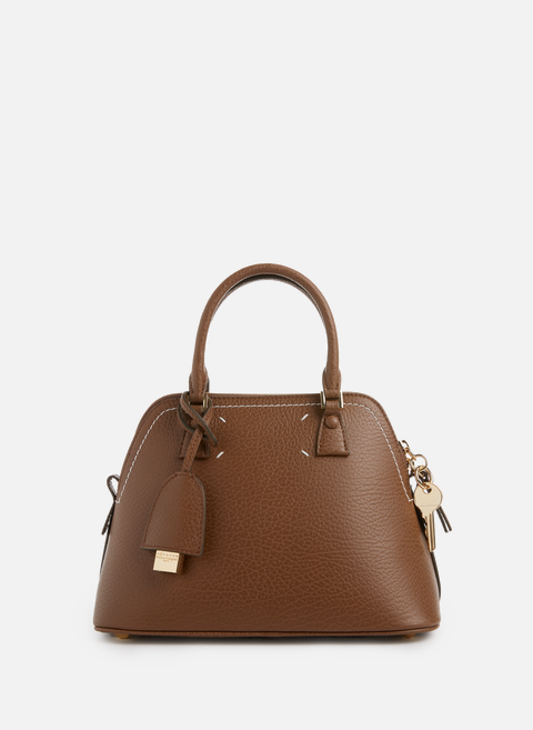 5AC leather handbag BrownMAISON MARGIELA 