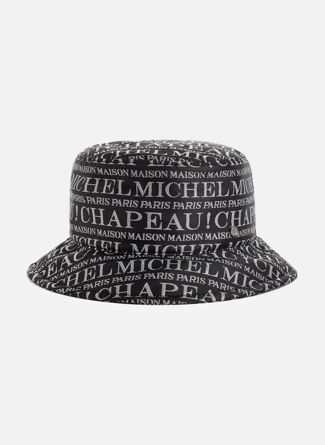 MAISON MICHEL printed logo bucket hat