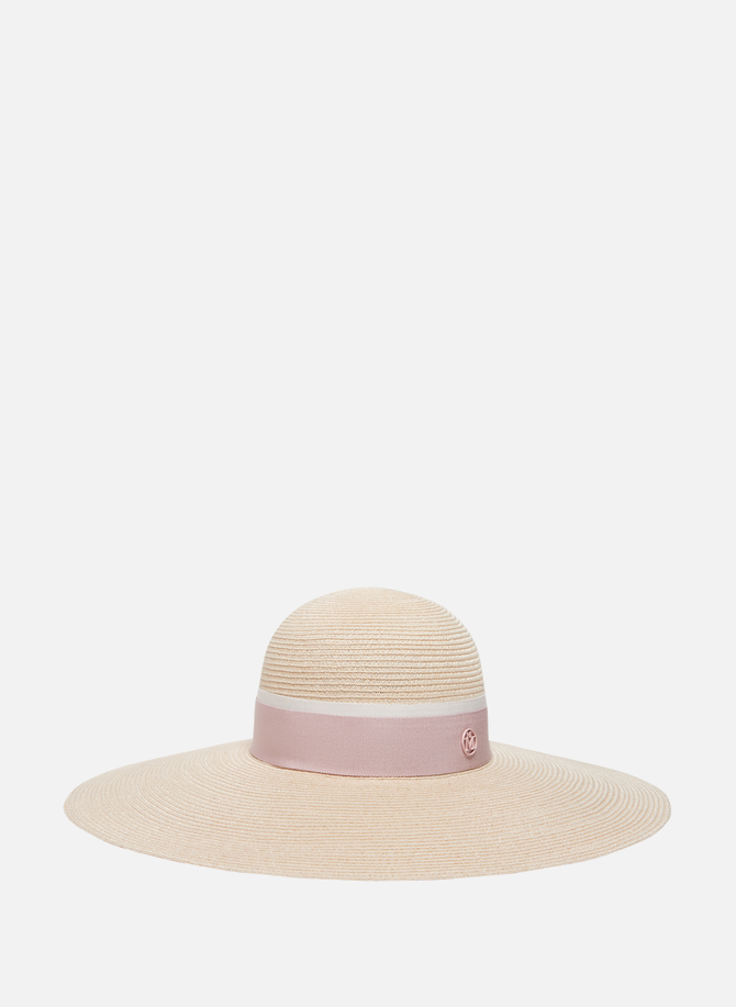 MAISON MICHEL قبعة بيضاء