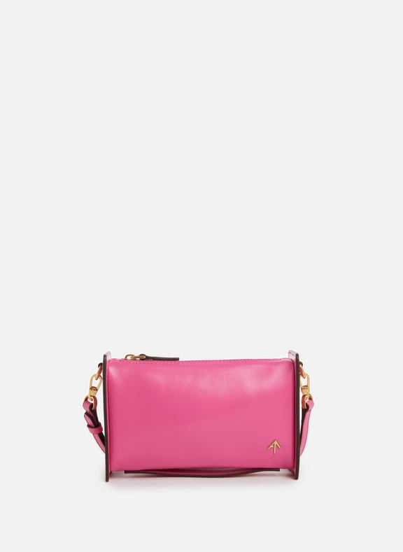 Sac à bandoulière en cuir Rose by MANU ATELIER MANU ATELIER Sac à bandoulière en cuir Rose