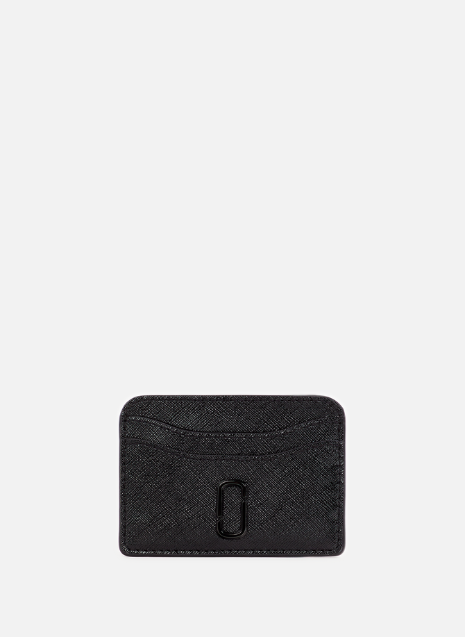MARC JACOBS metallic leather card holder