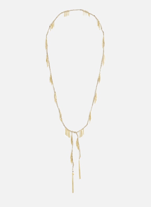 Collier tressé N 650 Gris by MARIE LAURE CHAMOREL MARIE LAURE CHAMOREL Collier tressé N 650 Gris