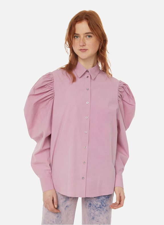 Chemise en coton organique Violet by MARQUES ALMEIDA MARQUES ALMEIDA Chemise en coton organique Violet