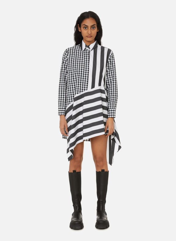 Chemise rayée et à carreaux en coton Noir by MARQUES ALMEIDA MARQUES ALMEIDA Chemise rayée et à carreaux en coton Noir