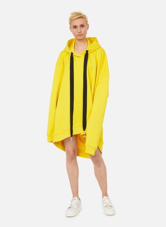 Hoodie oversize en coton organique Jaune
