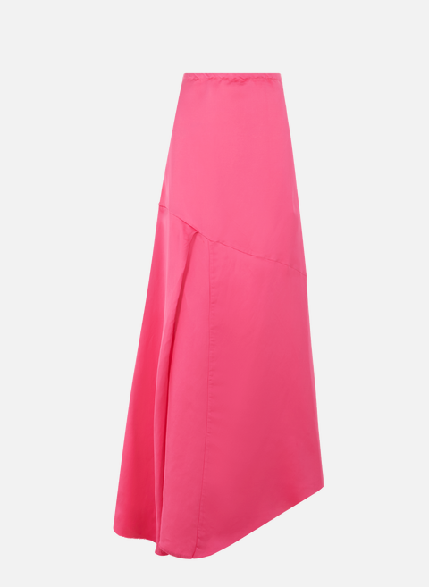 فستان من الساتان بدون حمالات من مزيج الكتان باللون الوردي من ماركيس ألميدا 