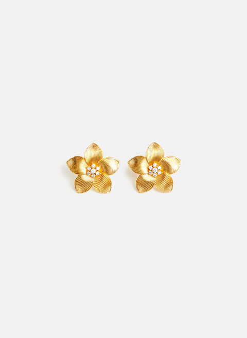 Flora Blooming Earrings Gold TANI BY MINETANI 