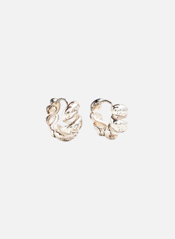 Boucles d'oreille torsadées Argent by TANI BY MINETANI TANI BY MINETANI Boucles d'oreille torsadées Argent