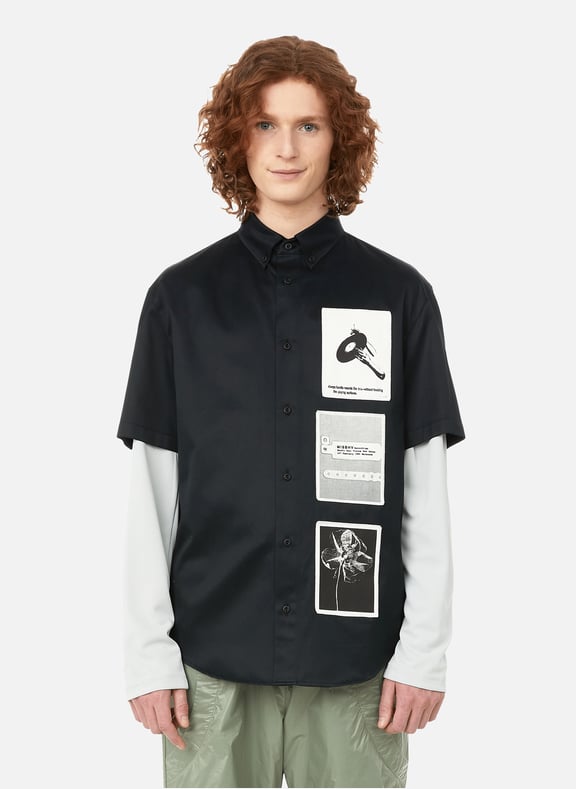 Chemise col boutonné Noir by MISBHV MISBHV Chemise col boutonné Noir