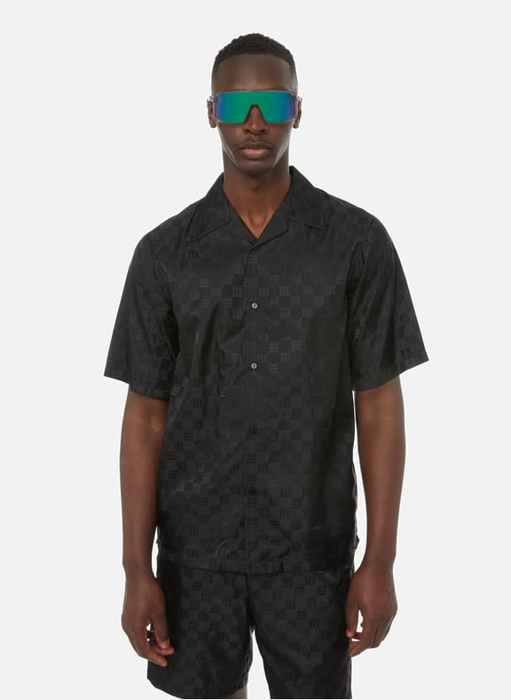 Chemise Monogram en nylon Noir by MISBHV MISBHV Chemise Monogram en nylon Noir