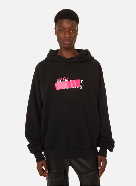 Hoodie avec coutures déchirées Noir by MISBHV MISBHV Hoodie avec coutures déchirées Noir
