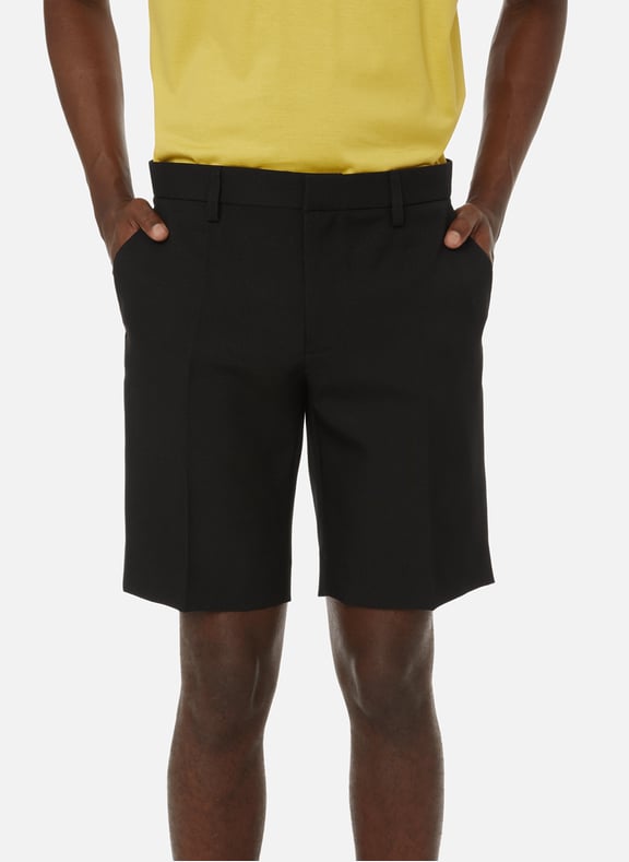 Short droit à pinces Noir by MISBHV MISBHV Short droit à pinces Noir