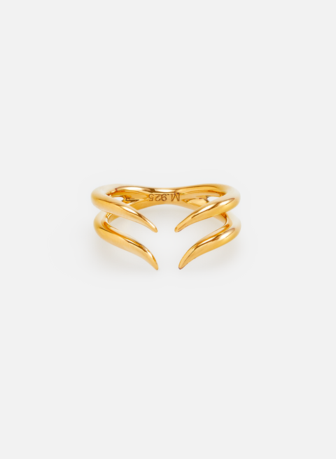Double open ring in gold plated Golden MISSOMA 