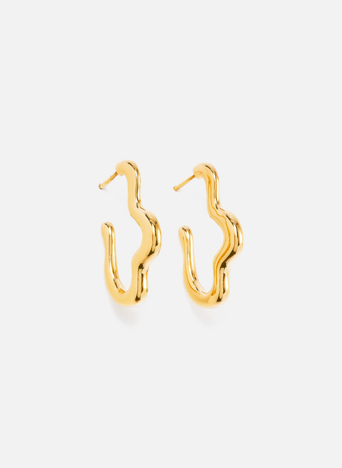 Large gold-plated Squiggle earrings Gold MISSOMA 