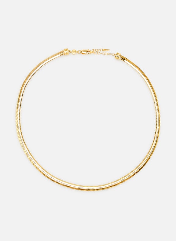 Collier Flat Snake en vermeil Doré by MISSOMA MISSOMA Collier Flat Snake en vermeil Doré