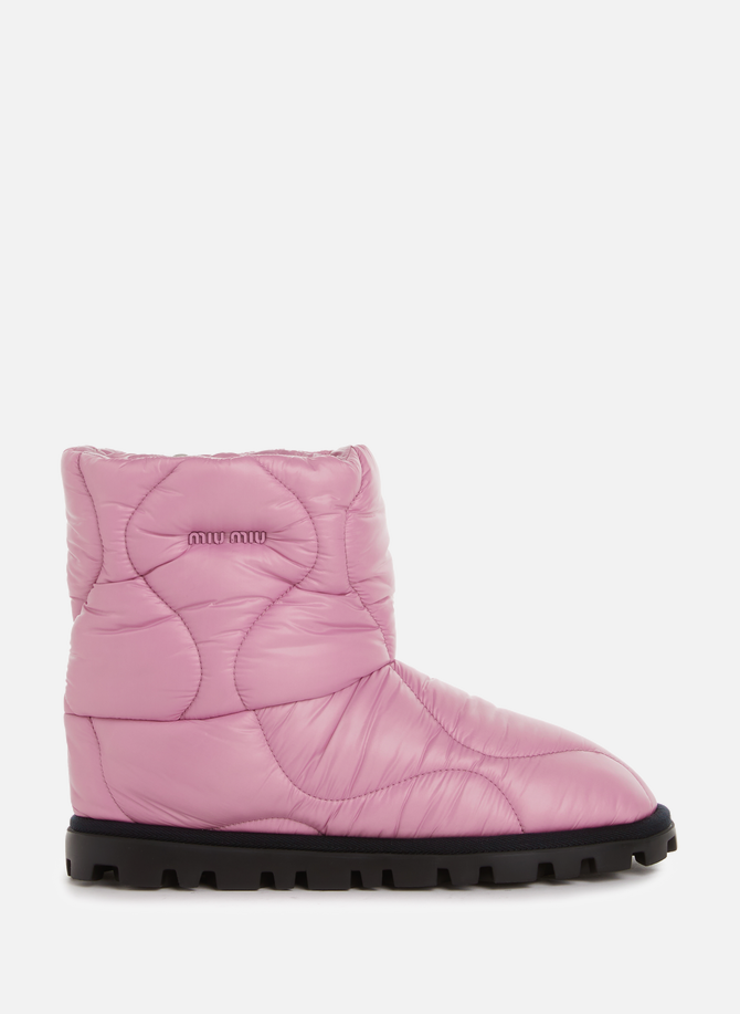 MIU MIU nylon quilted ankle boots