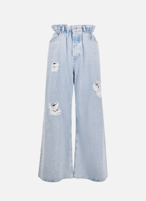Jeans with sparkles BlueMIU MIU 