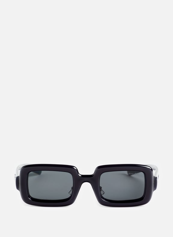 Lunettes de soleil rectangulaires Noir by MIU MIU MIU MIU Lunettes de soleil rectangulaires Noir