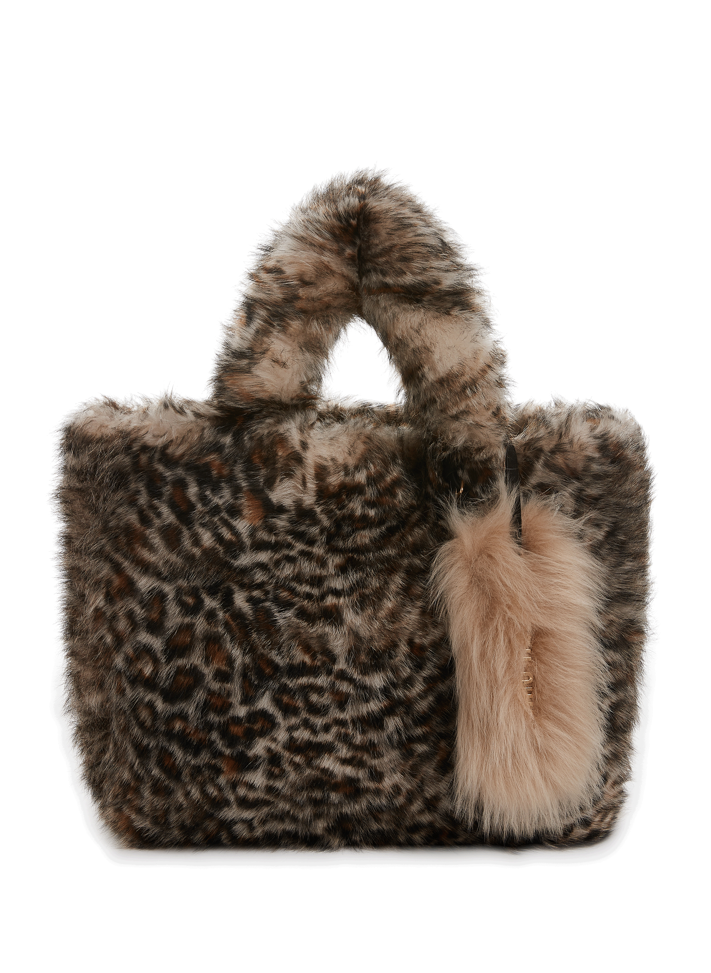 Sac Cabas XL Fourrure Et Cuir FLO & CLO - Multicolore, Neuf, Livraison Rapide