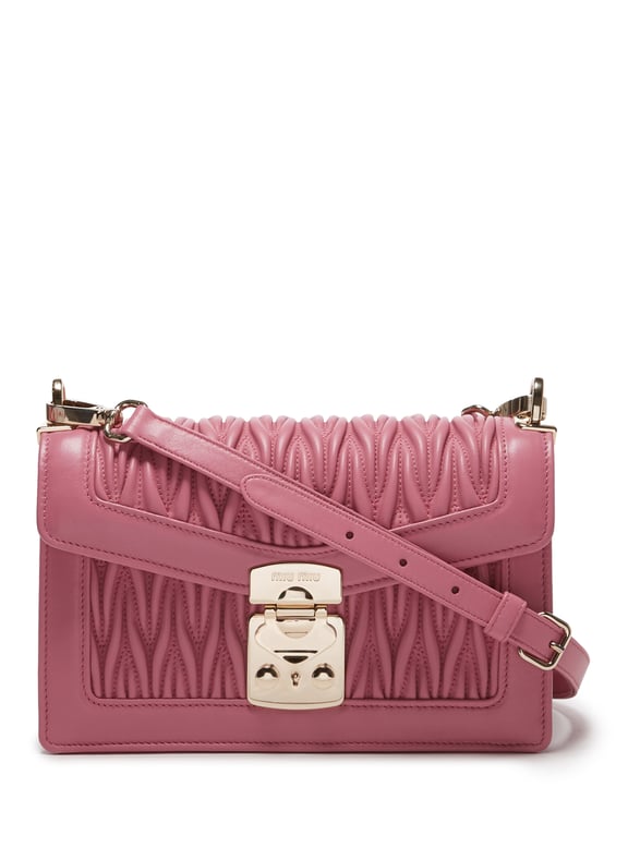 Sac Miu Confidential en cuir matelassé Rose by MIU MIU MIU MIU Sac Miu Confidential en cuir matelassé Rose