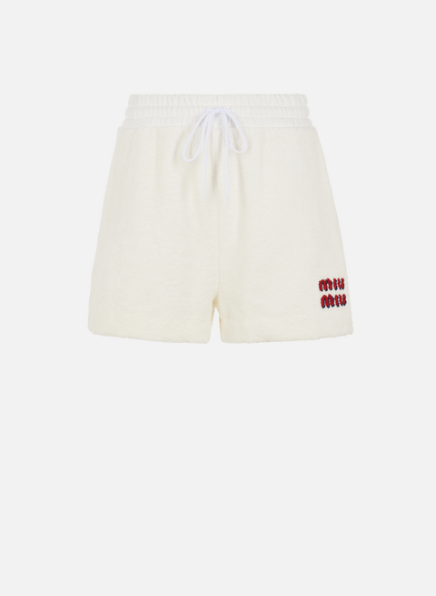 Cotton shorts WhiteMIU MIU 