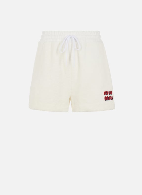 Short en coton Blanc by MIU MIU MIU MIU Short en coton Blanc