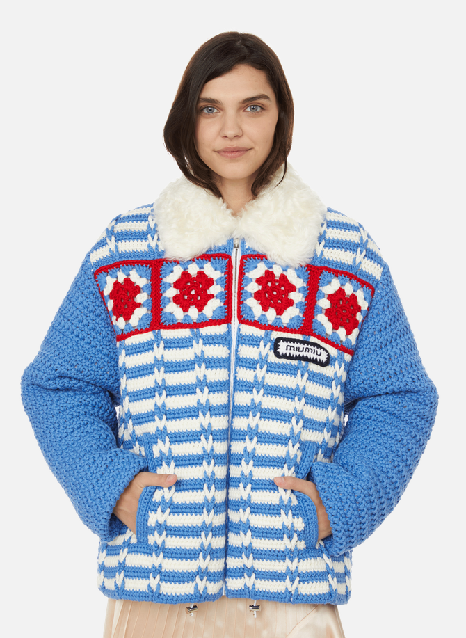 MIU MIU crocheted wool jacket