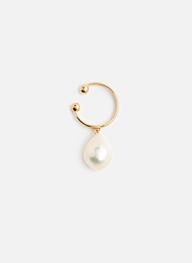 Ear cuff avec perle en or MIZUKI