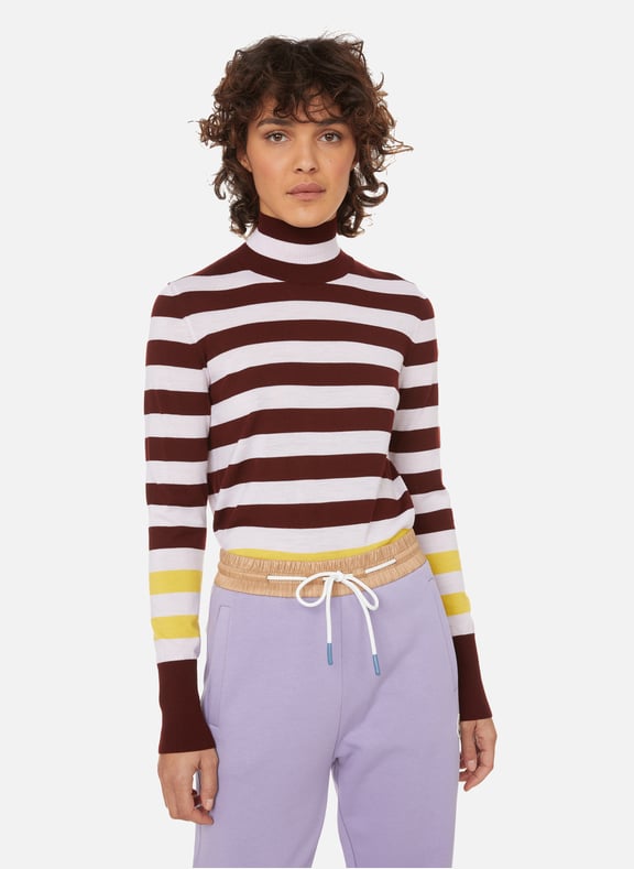 Pull rayé en laine vierge Rayé by MONCLER MONCLER Pull rayé en laine vierge Rayé