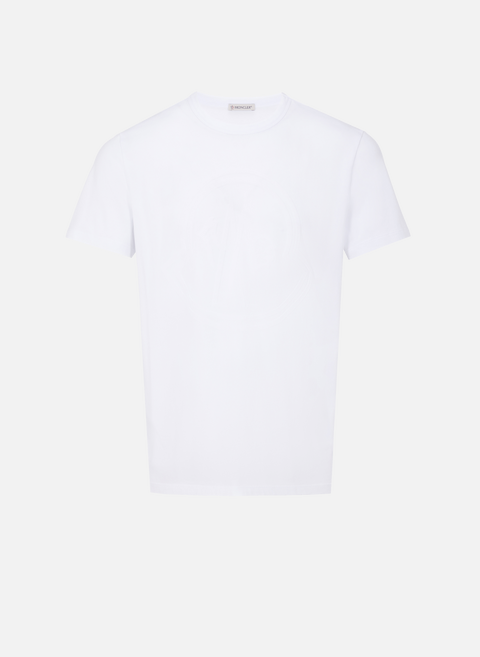 T-shirt à logo en coton BlancMONCLER 