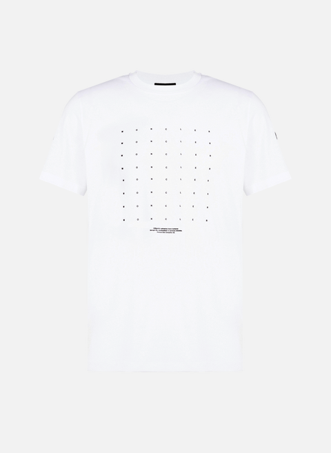 T-shirt logotypé en coton BlancMONCLER 