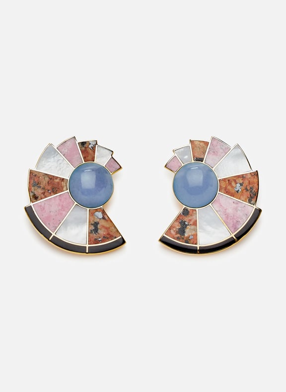 Boucles d'oreilles Nautilus Multicolore by MONICA SORDO MONICA SORDO Boucles d'oreilles Nautilus Multicolore