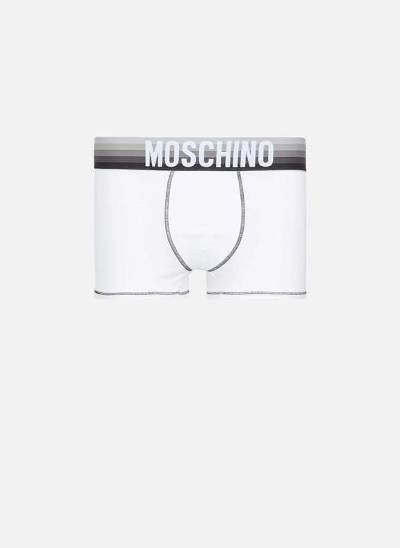 Boxer avec logo Gradient Lines Blanc by MOSCHINO MOSCHINO Boxer avec logo Gradient Lines Blanc