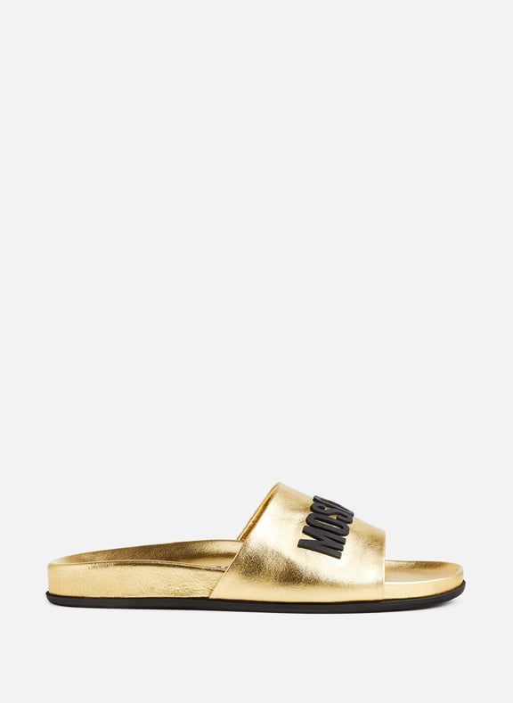 Slides with logo moschino women printemps